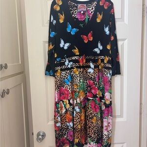 Colorful Butterfly and Floral Dress johnny was